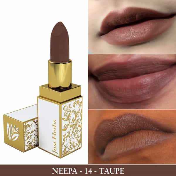 Just Herbs Herb Enriched Ayurvedic Lipstick (Taupe Shade No. 14)
