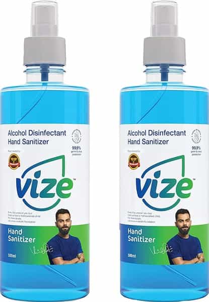 Vize Hand Sanitizer With 75% Isopropyl Alcohol Ip - 500 Ml
