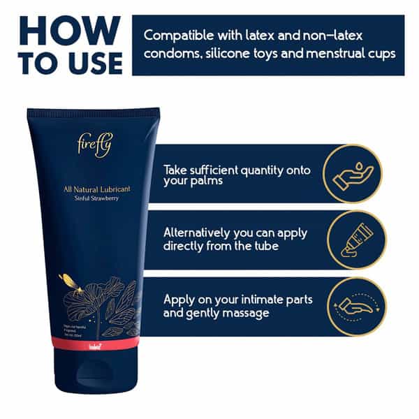Imbue Naturals Firefly All Natural Lubricant | Sinful Strawberry (100Ml)