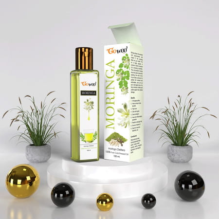 Go Woo 100% Pure Moringa Seed Oil For Hair Growth 100 Ml