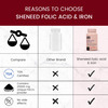 Sheneed Folic Acid & Iron Supplement For Pregnancy | Energy | Hair & Blood Iron Levels-(Pack Of 2)