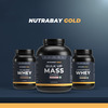 Nutrabay Gold Bulk Up Mass Gainer | Carbs To Protein Blend (3:1) | 30G Protein - 3Kg | Strawberry