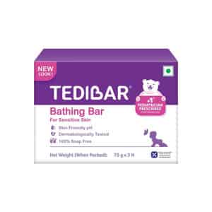 Tedibar Bathing Bar 75g Pack Of 3 (soap Free For Sensitive Skin)