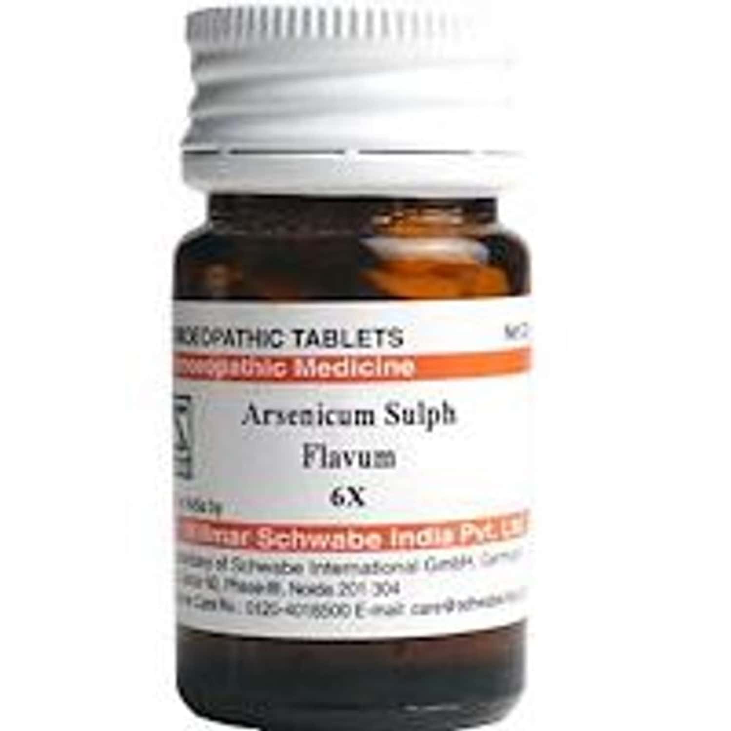 Dr. Willmar Schwabe India Arsenicum Sulph Flavum Trituration Tablet 6x 20 No's