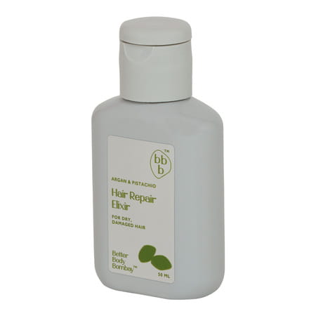 Bbb Better Body Bombay Argan & Pistachio Hair Repair Elixir | For Dry | Damaged Hair (50ml)