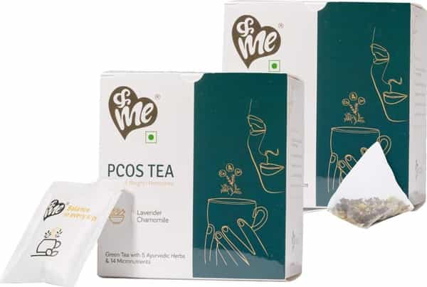 &Me Pcos Pcod Tea For Hormonal Balance Weight Management (Lavender Chamomile )- 30 Tea Bags