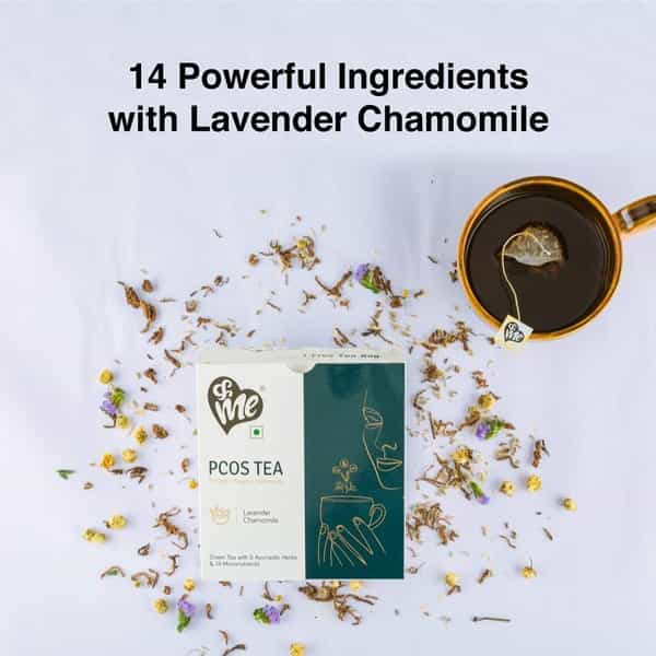 &Me Pcos Pcod Tea For Hormonal Balance Weight Management (Lavender Chamomile )- 30 Tea Bags