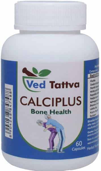 Ved Tattva Calci Plus 60 Capsules Natural Supplement For Bone Health (Pack Of 4)