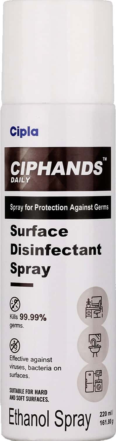 Ciphands Daily Surface Disinfectant Spray (220 Ml)