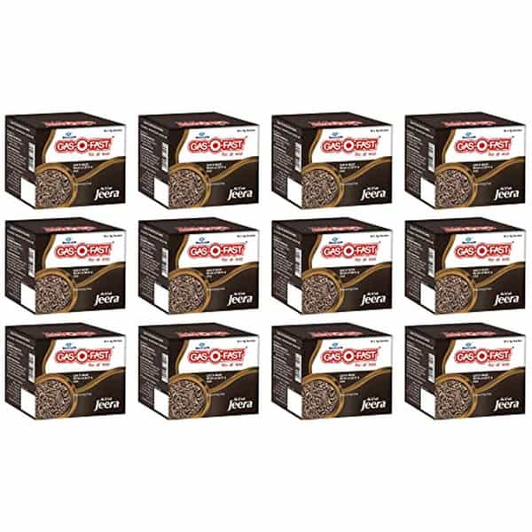 Gas-O-Fast For Relieving Acidity Active Jeera- 24X 5Gsachet X Pack Of 12