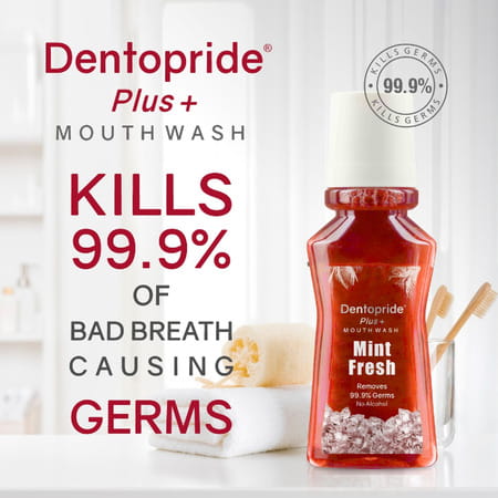 Dentopride Plus Mouth Wash | For Total Oral Hygiene | Long Lasting Freshness (150 Ml - Pack Of 3)