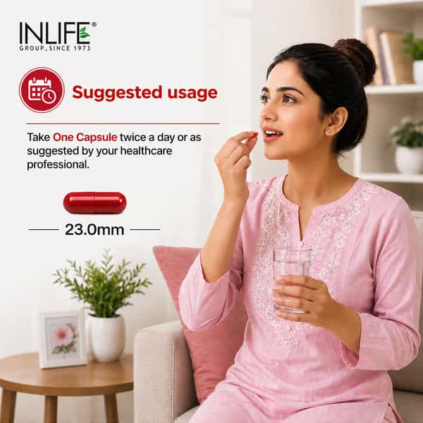 Inlife Cranberry D-Mannose Hibiscus Urinary Tract & Kidney Health - 60 Capsules
