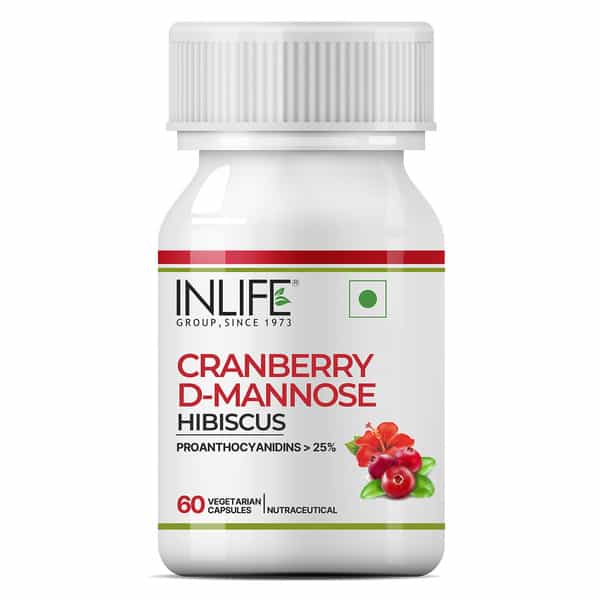 Inlife Cranberry D-Mannose Hibiscus Urinary Tract & Kidney Health - 60 Capsules