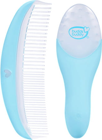 Buddsbuddy Rex New Born Baby Brush & Comb Set For Infants Blue Bb5035