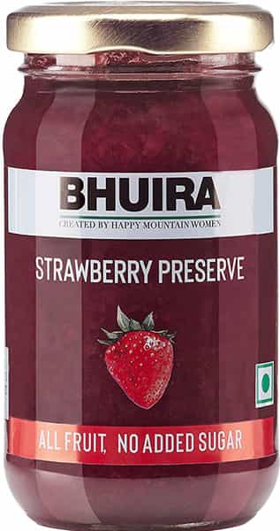 Bhuira Black Grape Apricot Jam Strawberry & Rosemary Three Fruit Marmalade|240G Pack Of 4