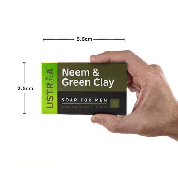 Ustraa Soap - Neem & Green Clay - 100 Gm (Pack Of 8)