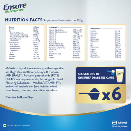 Ensure Diabetes Care Nutrition Drink Vanilla Delight Flavour Box 200 Gm