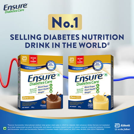Ensure Diabetes Care Nutrition Drink Vanilla Delight Flavour Box 200 Gm