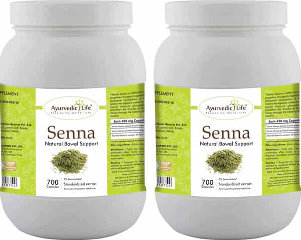 Ayurvedic Life Senna 700 Capsules Value Pack Of 2