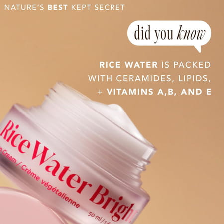 The Face Shop Rice Water Cream | Niacinamide & Ha | Brightens /Fades Blemishes & Acne Marks - 50ml