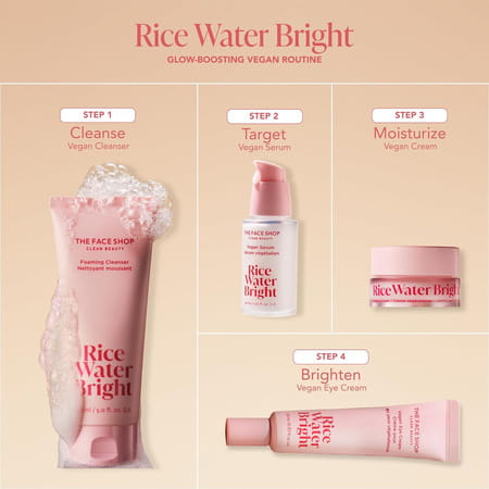 The Face Shop Rice Water Cream | Niacinamide & Ha | Brightens /Fades Blemishes & Acne Marks - 50ml