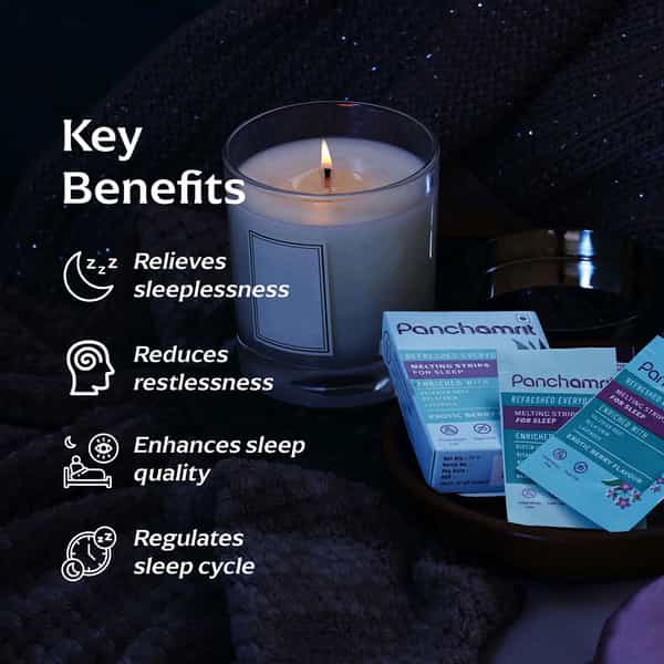 Panchamrit Melting Strips For Sleep | 30 Units