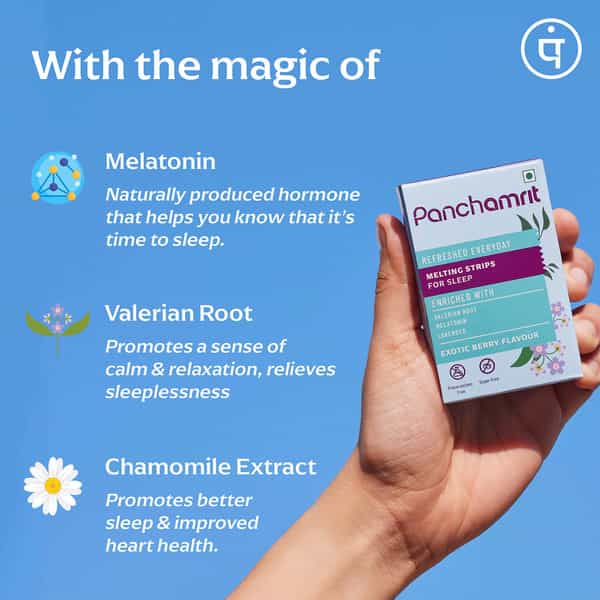 Panchamrit Melting Strips For Sleep | 30 Units