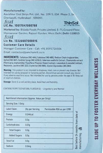 Panchamrit Melting Strips For Sleep | 30 Units