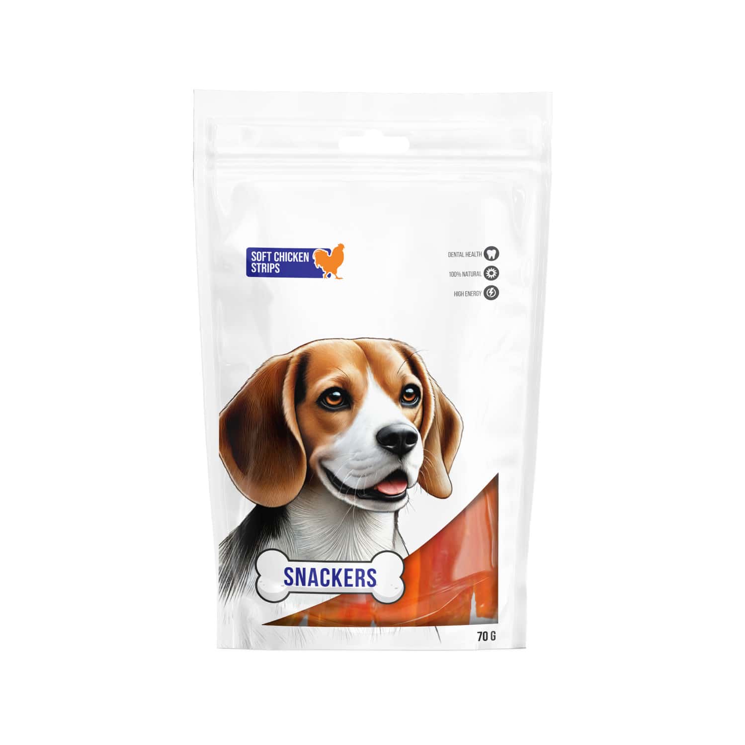 Snackers Soft Chicken Strips Dog Treats | 70 G