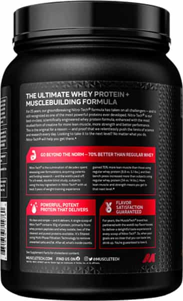 Muscletech Nitro Tech Whey Protein 1.5 Lb (690 G)