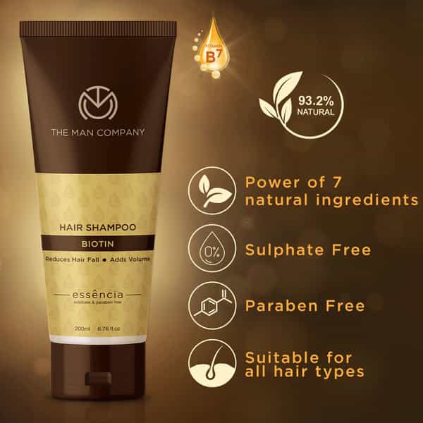 The Man Company Anti Hair Fall Shampoo With Biotin - 200 Ml