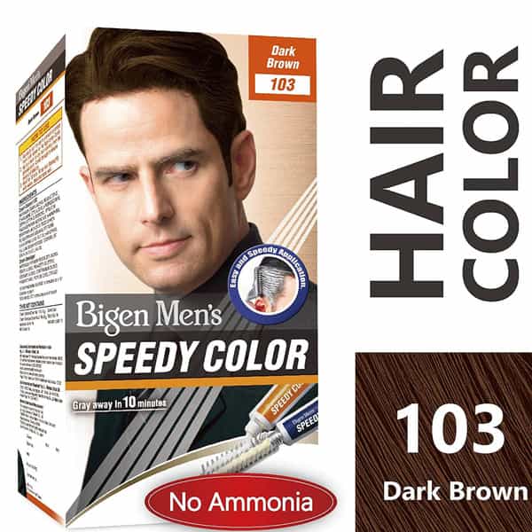 Bigen Men's Speedy Color Dark Brown 103 80G (Pack Of 3)
