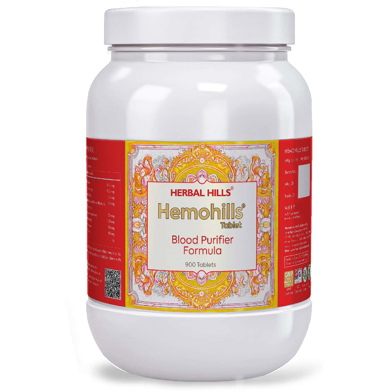 Herbal Hills Hemohills - Value Pack 900 Tablets