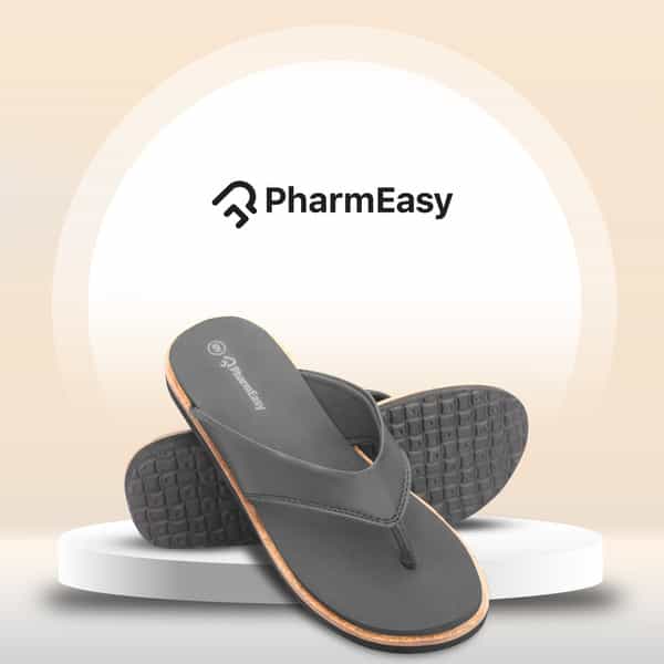 Pharmeasy Women's Diabetic & Orthopedic Slippers - Grey - Size Uk 8