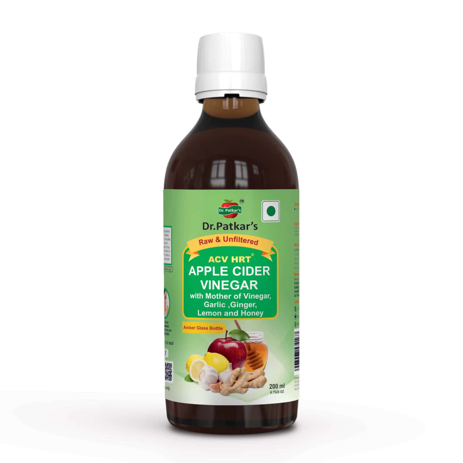 Dr. Patkar'S Apple Cider Vinegar With Ginger | Garlic | Lemon & Honey 200 Ml