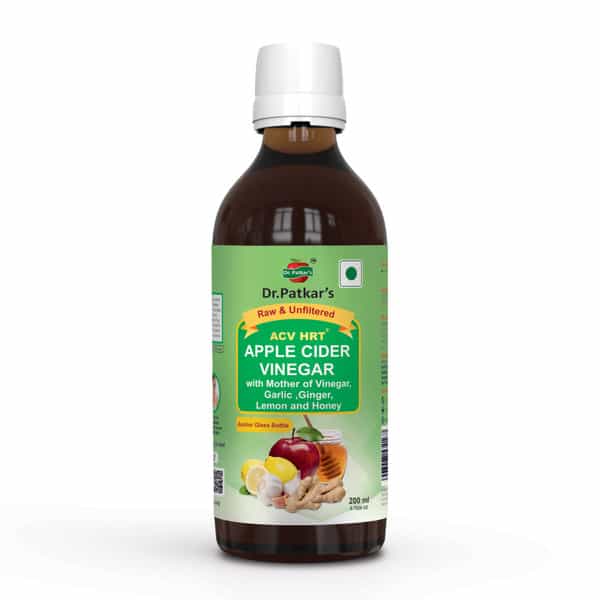 Dr. Patkar's Apple Cider Vinegar With Ginger | Garlic | Lemon & Honey 200 Ml