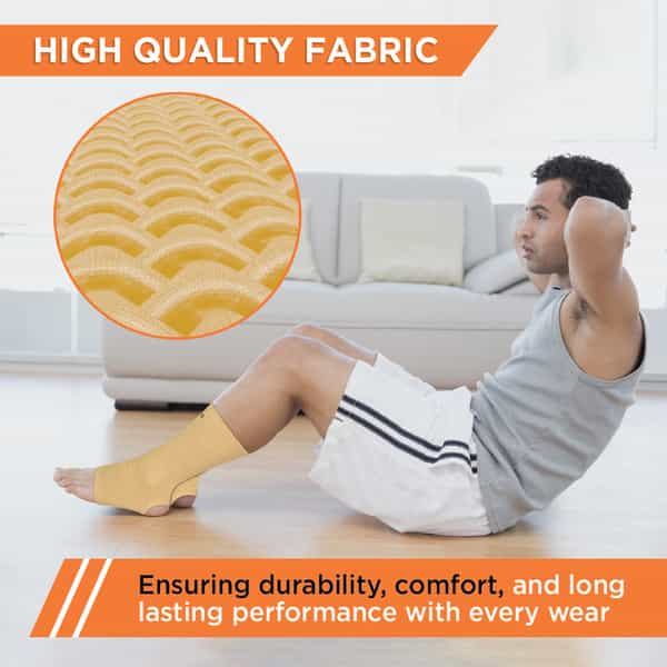 Vissco Anklet | Provides Support To The Ankle Joint & Injured Ankles - Xl (Beige)