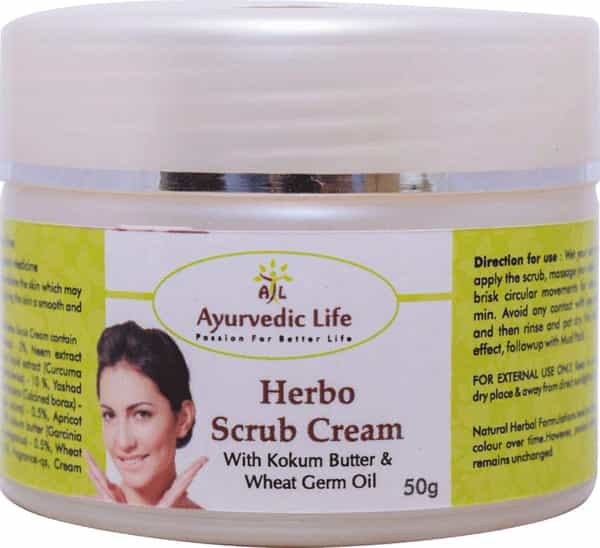 Al-Ayurvedic Life Herbo Scrub Cream - 50G Pack Of 4