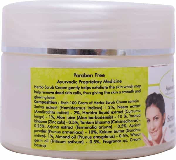 Al-Ayurvedic Life Herbo Scrub Cream - 50G Pack Of 4
