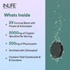 Inlife Spirulina Tablet 2000Mg | Green Superfood Supplement | Protein Fiber Antioxidant - 60 Tablets