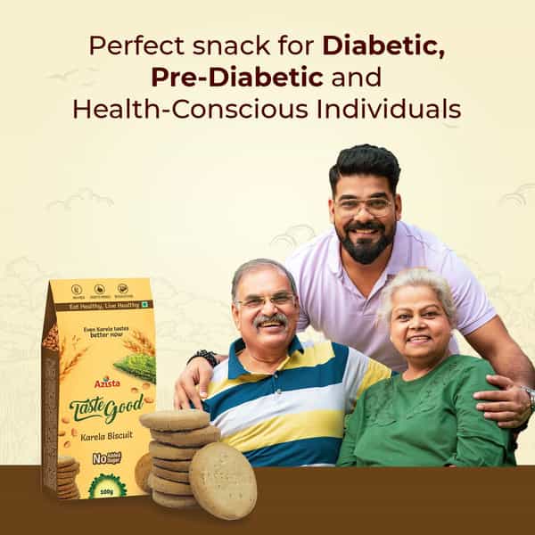 Taste Good- Sugar Free Karela Biscuits For Diabetes - Pack Of 16