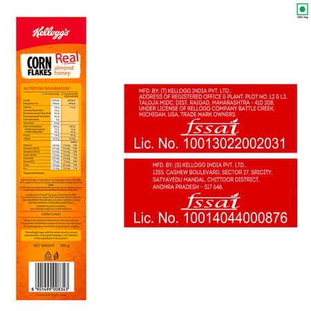 Kellogg'S Almond Corn Flakes 300g Box