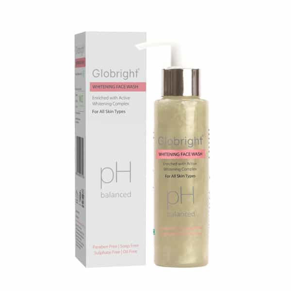 Globright Whitening Face Wash 100 Ml | Berberry & Green Tea | Paraben Free (Pack Of 3)