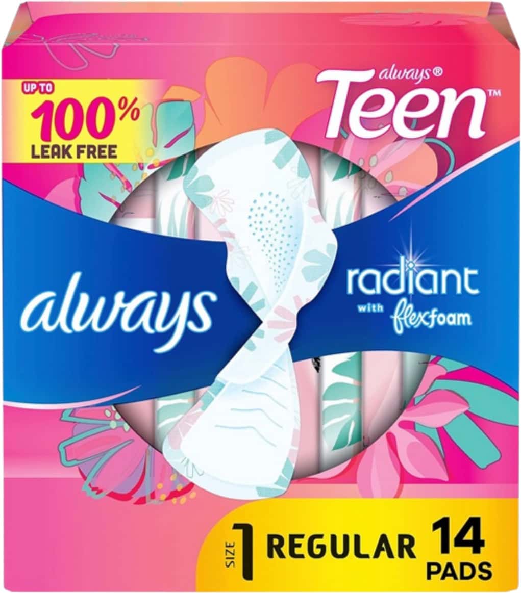 Always Totally Teen Always Radiant Infinity Pads| 14 Count