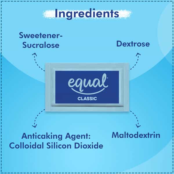Equal Classic Zero Calorie Sweetener Sugar Free Calorie Control 50 Sachets Pack Of 6