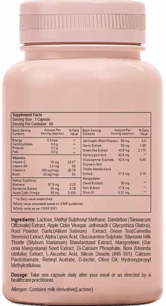 Sheneed Anti-Acne Herbal Supplement-With 4+Herbal Ingredients,Reduces Acne From Root,Vegan-60Capsule