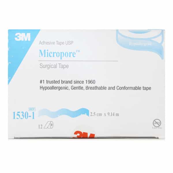 3M Adhesive Tape Micropore | 1530-1 | 12 N | 2.5 Cm X 9.1 M