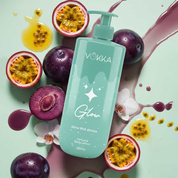 Vokka Glow Perfume Body Lotion 250Ml | Bright Fruity Floral Fragrance