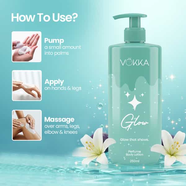 Vokka Glow Perfume Body Lotion 250Ml | Bright Fruity Floral Fragrance