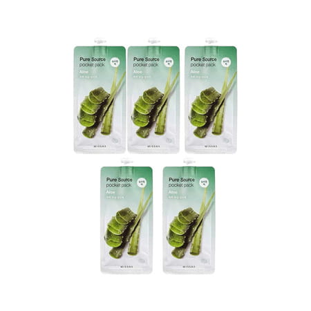 Missha Pure Source Pocket Pack (Aloe) - Pack Of 5